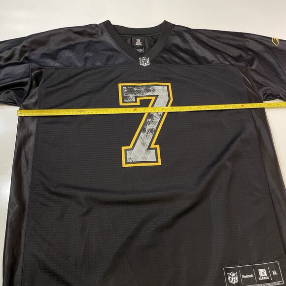 Pittsburgh Steelers Ben Roethlisberger 7 Special Issue Reebok Black Jersey XL - Picture 6 of 7